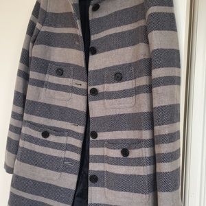 Striped J. Crew Coat